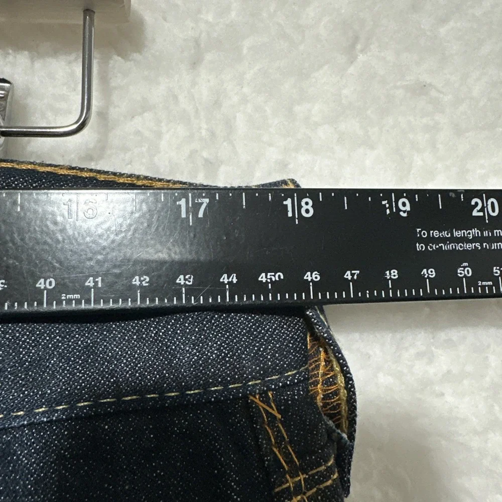 Vintage True‎ Religion Jeans Bobby QT Blue Dark Wash Size 33 Made In USA